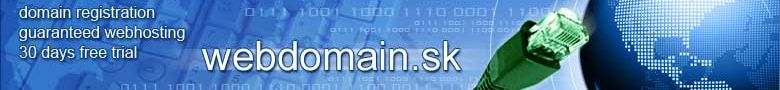Domain registration, guaranteed web hosting - best quality for Slovak prices